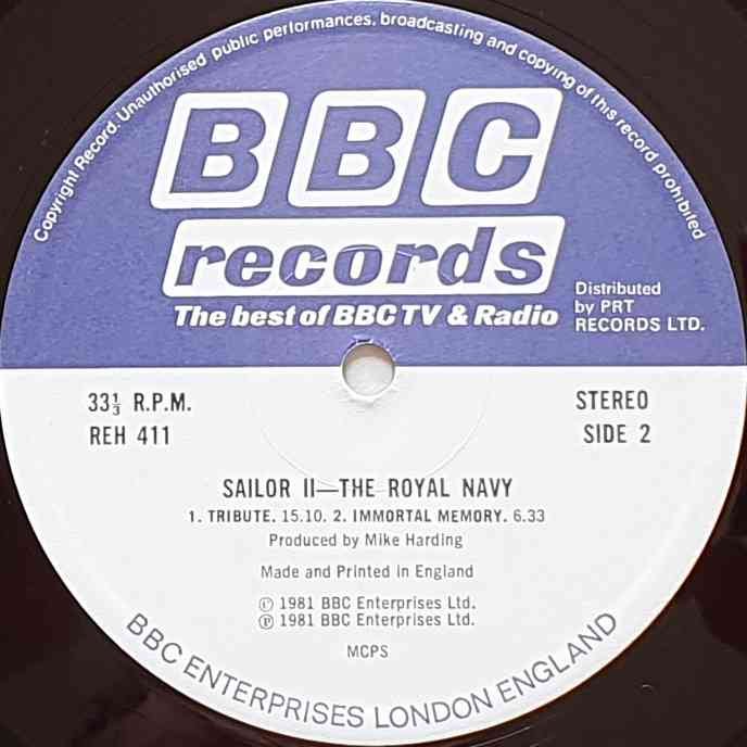REH 411 Sailor II - The royal navy Various from the BBC records and Tapes library Label